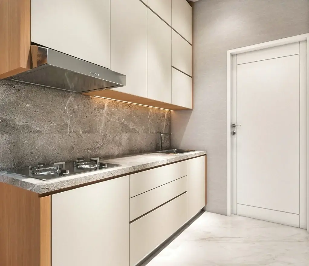 Professionally deep-cleaned kitchen in a Millersville home by UP Cleaning Services