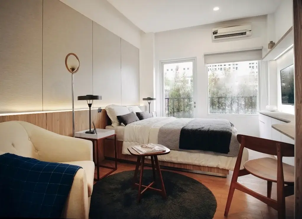 Short-term rental cleaning Millersville MD for a clean guest-ready bedroom